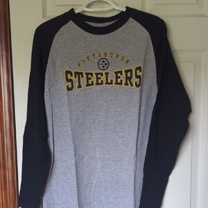 NFL Pittsburgh Steelers Kids Tee - Gray and Black